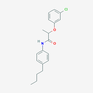 molecular formula C19H22ClNO2 B310727 N-(4-butylphenyl)-2-(3-chlorophenoxy)propanamide 
