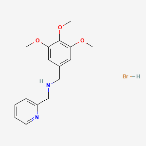 B3107323 (2-Pyridinylmethyl)(3,4,5-trimethoxybenzyl)amine hydrobromide CAS No. 1609407-32-0
