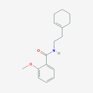 molecular formula C16H21NO2 B310736 N-[2-(cyclohex-1-en-1-yl)ethyl]-2-methoxybenzamide 