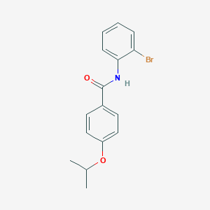 molecular formula C16H16BrNO2 B310745 N-(2-bromophenyl)-4-isopropoxybenzamide 