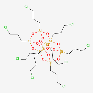 molecular formula C24H48Cl8O12Si8 B3107657 Octa(|A-Chloropropyl) Poss CAS No. 161678-38-2