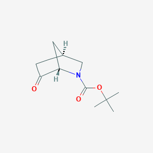 molecular formula C11H17NO3 B3107892 tert-butyl (1S,4R)-6-oxo-2-azabicyclo[2.2.1]heptane-2-carboxylate CAS No. 1628319-89-0