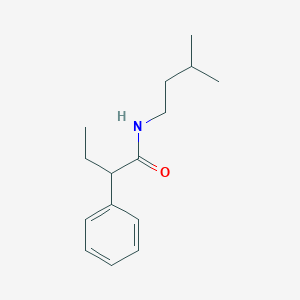 molecular formula C15H23NO B310802 N-(3-methylbutyl)-2-phenylbutanamide 