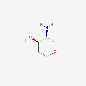 molecular formula C5H11NO2 B3108130 (3S,4R)-3-aminooxan-4-ol CAS No. 1638744-86-1