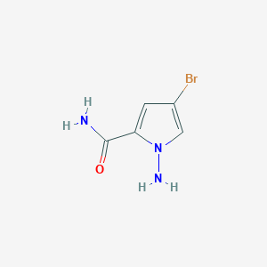 molecular formula C5H6BrN3O B3108138 1-Amino-4-bromo-1H-pyrrole-2-carboxamide CAS No. 1638760-28-7