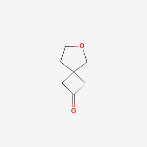 molecular formula C7H10O2 B3108217 6-Oxaspiro[3.4]octan-2-one CAS No. 1638771-98-8