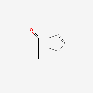 molecular formula C9H12O B3108349 7,7-Dimethylbicyclo[3.2.0]hept-3-en-6-one CAS No. 164716-95-4