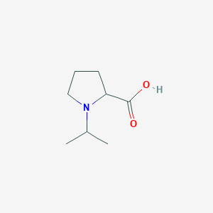 molecular formula C8H15NO2 B3108393 1-Isopropylproline CAS No. 1649999-70-1