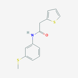 molecular formula C13H13NOS2 B310842 N-[3-(methylsulfanyl)phenyl]-2-(2-thienyl)acetamide 