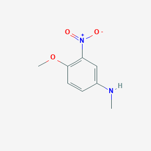 molecular formula C8H10N2O3 B3108436 4-methoxy-N-methyl-3-nitroaniline CAS No. 16554-33-9
