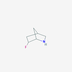 molecular formula C6H10FN B3108531 6-Fluoro-2-azabicyclo[2.2.1]heptane CAS No. 1664383-82-7
