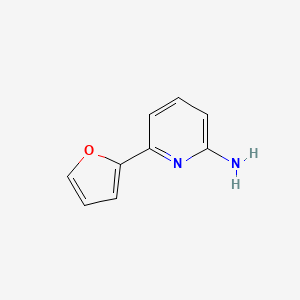 molecular formula C9H8N2O B3108586 6-(furan-2-yl)pyridin-2-amine CAS No. 167023-55-4