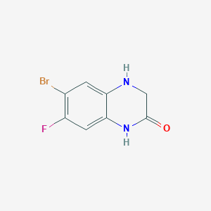 6-Bromo-7-fluoro-3,4-dihydroquinoxalin-2(1H)-one