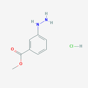 molecular formula C8H11ClN2O2 B3108637 Methyl 3-hydrazinylbenzoate hydrochloride CAS No. 167626-26-8
