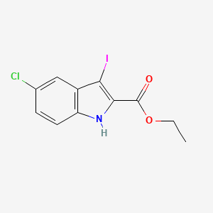 molecular formula C11H9ClINO2 B3108650 ethyl 5-chloro-3-iodo-1H-indole-2-carboxylate CAS No. 167631-19-8