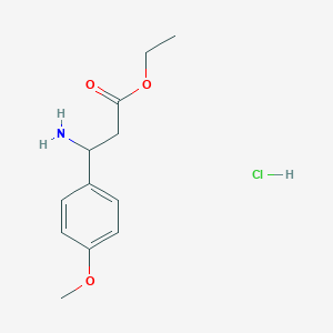 B3108688 Ethyl 3-amino-3-(4-methoxyphenyl)propanoate hydrochloride CAS No. 167887-35-6