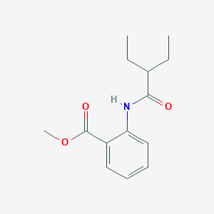 molecular formula C14H19NO3 B310878 Methyl2-[(2-ethylbutanoyl)amino]benzoate 