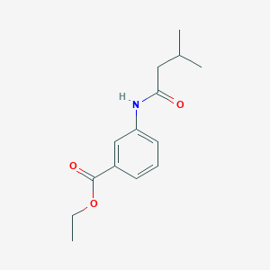 molecular formula C14H19NO3 B310887 ethyl 3-(3-methylbutanoylamino)benzoate 