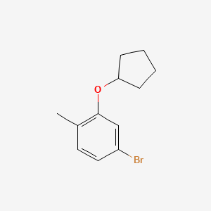 B3109056 4-Bromo-2-(cyclopentyloxy)-1-methylbenzene CAS No. 1700550-43-1
