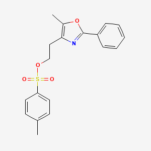 molecular formula C19H19NO4S B3109246 2-(5-Methyl-2-phenyloxazol-4-yl)ethyl 4-methylbenzenesulfonate CAS No. 170861-68-4