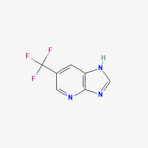 molecular formula C7H4F3N3 B3109271 6-(trifluoromethyl)-1H-imidazo[4,5-b]pyridine CAS No. 1710201-89-0