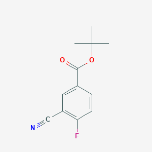 molecular formula C12H12FNO2 B3109277 tert-Butyl 3-cyano-4-fluorobenzoate CAS No. 171050-07-0