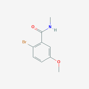 molecular formula C9H10BrNO2 B3109299 2-bromo-5-methoxy-N-methylbenzamide CAS No. 171425-69-7