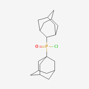 molecular formula C20H30ClOP B3109326 Adamantan-1-yl(adamantan-2-yl)phosphinic chloride CAS No. 171615-26-2