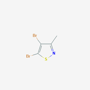 molecular formula C4H3Br2NS B3109445 4,5-Dibromo-3-methylisothiazole CAS No. 1732-55-4