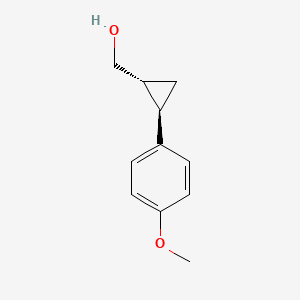 molecular formula C11H14O2 B3109567 Rac-[(1R,2R)-2-(4-methoxyphenyl)cyclopropyl]methanol CAS No. 173831-51-1