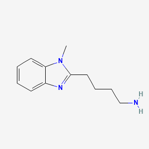 molecular formula C12H17N3 B3109574 4-(1-Methyl-1H-benzoimidazol-2-yl)-butylamine CAS No. 173838-84-1
