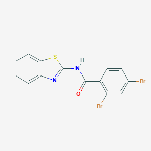 molecular formula C14H8Br2N2OS B310959 N-(1,3-benzothiazol-2-yl)-2,4-dibromobenzamide 