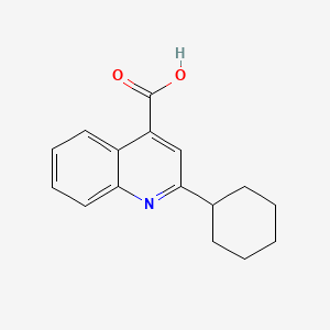 molecular formula C16H17NO2 B3109667 2-Cyclohexylquinoline-4-carboxylic acid CAS No. 174636-91-0