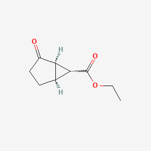 molecular formula C9H12O3 B3109819 ethyl (1R,5S,6R)-2-oxobicyclo[3.1.0]hexane-6-carboxylate CAS No. 176199-50-1