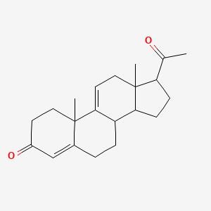 molecular formula C21H28O2 B3109834 4,9(11)-PREGNADIEN-3,20-DIONE CAS No. 17652-16-3