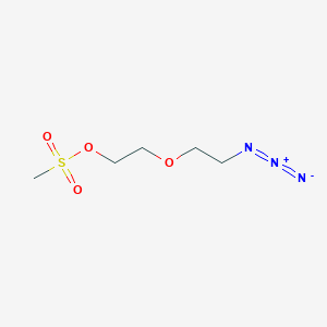 molecular formula C5H11N3O4S B3109840 Azide-PEG2-MS CAS No. 176520-23-3