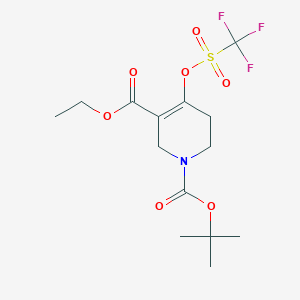 1-(tert-Butyl) 3-ethyl 4-(((trifluoromethyl)sulfonyl)oxy)-5,6-dihydropyridine-1,3(2H)-dicarboxylate