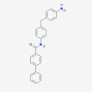 molecular formula C26H22N2O B310989 N-[4-(4-aminobenzyl)phenyl][1,1'-biphenyl]-4-carboxamide 