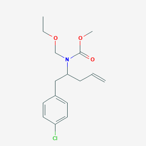Methyl (1-(4-chlorophenyl)pent-4-en-2-yl)(ethoxymethyl)carbamate