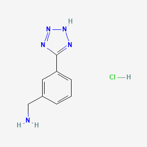 [3-(2H-tetrazol-5-yl)benzyl]amine hydrochloride