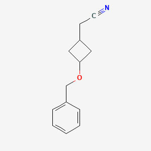 [Cis-3-(benzyloxy)cyclobutyl]acetonitrile