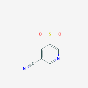 molecular formula C7H6N2O2S B3110035 5-(Methylsulfonyl)nicotinonitrile CAS No. 1780797-86-5