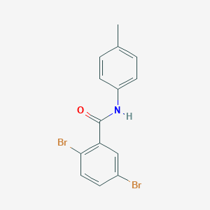 molecular formula C14H11Br2NO B311004 2,5-dibromo-N-(4-methylphenyl)benzamide 