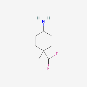 molecular formula C8H13F2N B3110091 1,1-Difluorospiro[2.5]octan-6-amine CAS No. 1782325-38-5