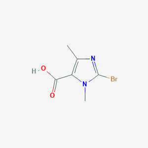 molecular formula C6H7BrN2O2 B3110100 2-Bromo-1,4-dimethyl-1H-imidazole-5-carboxylic acid CAS No. 1782559-23-2