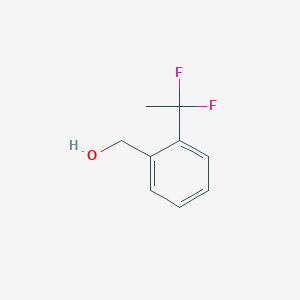 molecular formula C9H10F2O B3110119 (2-(1,1-Difluoroethyl)phenyl)methanol CAS No. 1783383-15-2