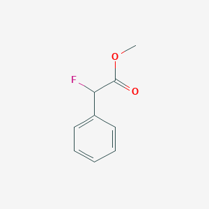 molecular formula C9H9FO2 B3110131 Methyl 2-fluoro-2-phenylacetate CAS No. 17841-30-4