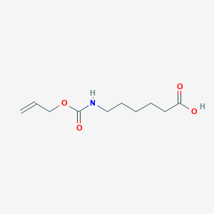 molecular formula C10H17NO4 B3110143 Hexanoic acid, 6-[[(2-propen-1-yloxy)carbonyl]amino]- CAS No. 178481-32-8