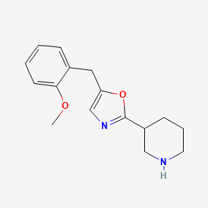 5-(2-Methoxybenzyl)-2-(piperidin-3-yl)oxazole