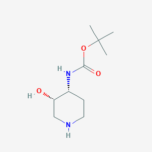 tert-butyl ((3S,4R)-3-hydroxypiperidin-4-yl)carbamate